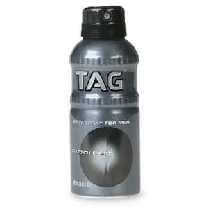 Tag Body Shots 3.5 oz. Body Spray for Men MIDNIGHT Scent *NEW*