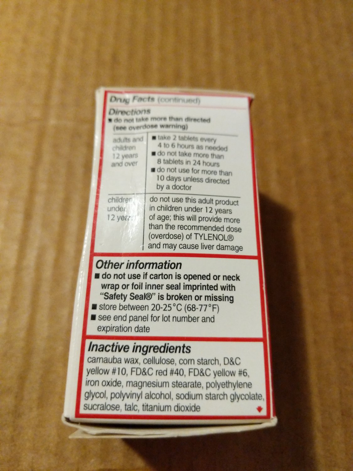 TYLENOL EXTRA STRENGTH 50 TABLETS 500 MG EZ TABS EXPIRED COLLECTIBLE
