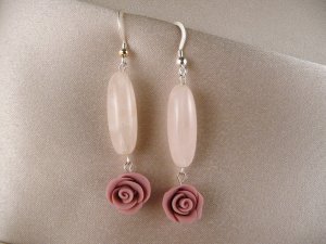 Pale pink quartz and roses