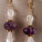 Crystal and amethyst drops