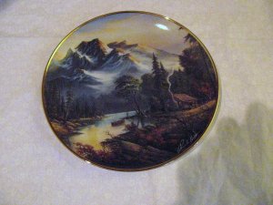 mountain retreat plate