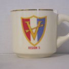 BSA 1970's Boy Scout Coffee Mug Cup Region 5