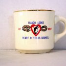 BSA 1970's Boy Scout Coffee Mug Cup Heart O' Texas Council OA Lodge 327