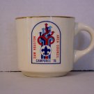 BSA 1970's Boy Scout Coffee Mug Cup Sam Houston Area Council Camporee '76