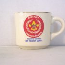 BSA 1970's Boy Scout Coffee Mug Cup Sam Houston Area Council Polaris District Co