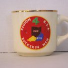 BSA 1970's Boy Scout Coffee Mug Cup Region 4 Buckskin Men