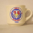 BSA 1970's Boy Scout Coffee Mug Cup 85 Diamond Jubilee Round-Up Bay Area Council