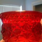 Carnival Glass-Red/Marigold Daisy Button Kettle