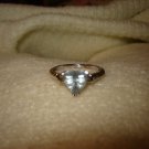 Aquamarine colored RING-  SALE as of 4/21/10- 10K Aquamarine Stone/Pale Blue