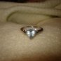 Aquamarine colored RING-  SALE as of 4/21/10- 10K Aquamarine Stone/Pale Blue