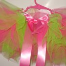Tutu- Hot Pink/Neon Green w/match hair bow