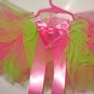 Tutu- Hot Pink/Neon Green w/match hair bow