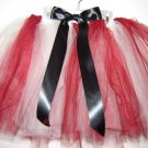 Tutu-Crimson & Cream (OU colors)w/hair bow