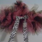 New Design-Black/Hot Pink Pixie Tutu w/matching h