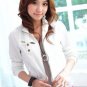3/4 Sleeve White Jacket
