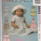 Baby Wear - McCalls 2053 - Dress, Rompers, Panties, Hat , SML-XL