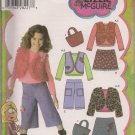 Child's Mini Skirt, Pants, Vest Jacket, Bag t Top - Simplicity  4410 - Sizes 5,-8