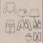 Child's Mini Skirt, Pants, Vest Jacket, Bag t Top - Simplicity 4410 - Sizes 5,-8