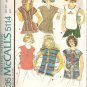 Vintage Mccall's 5114 Misses Tops and Vests - Size Small