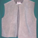 Renaissance Silver Grey Totally Suede Vest