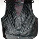 Quilted Authentic Leather Vest