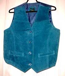 Blue Suede Vest