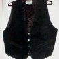 Black Suede Laced Neck Vest