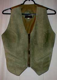 Sage Green Suede Vest