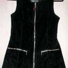 Black Velvet Zippered Designer Vest