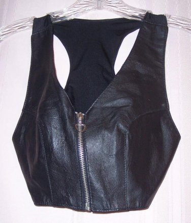 Authentic Leather Zippered Vest