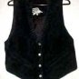 Black Suede Laced Neck Vest