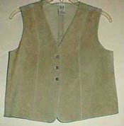 Tan Suede Vest by Gap