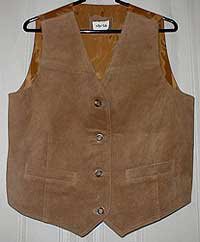 Tan Suede Vest-NWT