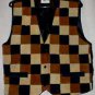 Patchwork Browns Suede Vest