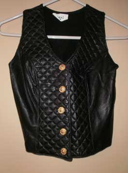 Quilted Authentic Leather Vest