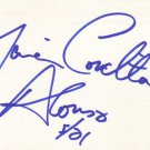 Maria Conchita Alonso Autographed Index Card