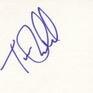 Tom Braidwood Autographed 3x5 Index Card