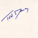 Ted Danson Autographed Index Card