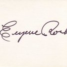 Eugene Roche Autographed Index Card
