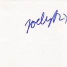 Joely Richardson in-person autographed index card