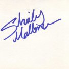Shirley Mallmann in-person autographed index card