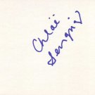 Chloe Sevigny Autographed Index Card