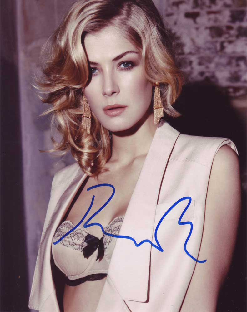 Rosamund Pike In Person Autographed Photo 2720