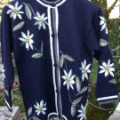 Alpaca Sweater Womens Extra Small Navy Blue