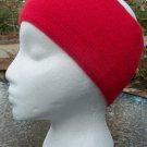 Alpaca Fiber Headband/Ear-Warmer Adult's Red Handmade in Peru