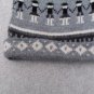 Ski Cap Gray Incan Designs Small Handmade in Peru