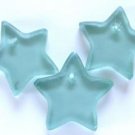 Pale Aqua Star Recycled Glass Bead - Pendant (AP446)