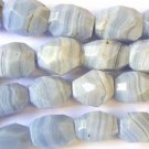 Blue Lace Agate Faceted Nugget Beads 20mm (GS1294)