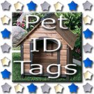 Single Side Engraved Pet ID Tag for Dog or Cat Single Side Engraved Pet ID Tag for Dog or Cat