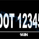 US DOT Custom Decal Window / Door Vinyl US DOT Custom Decal Window / Door Vinyl